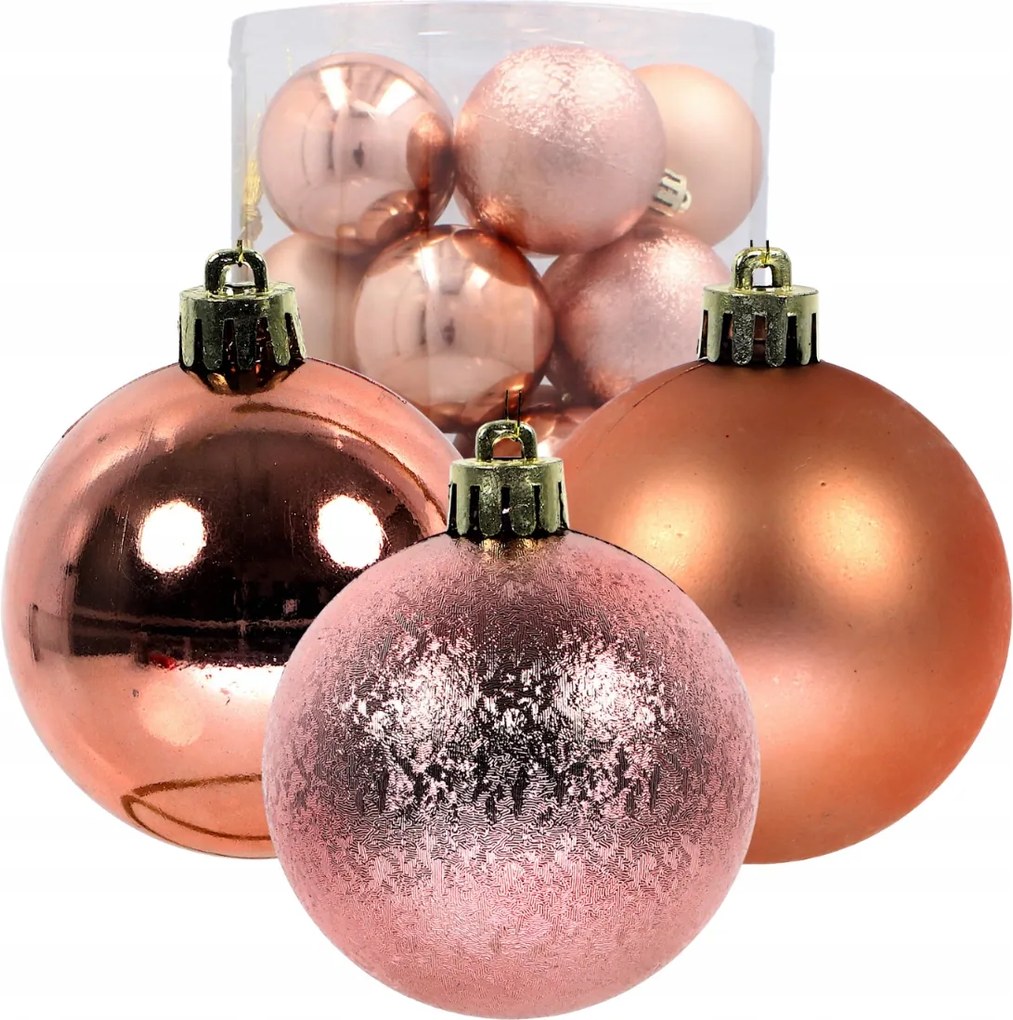 Karácsonyfa gömbök Réz gömb Karácsonyfadísz 6cm 30db