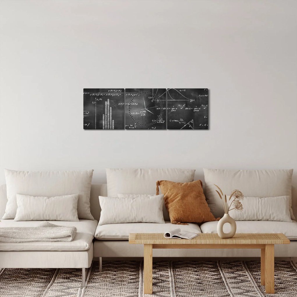 Kép - szerelem, számok (órával) (90x30 cm)
