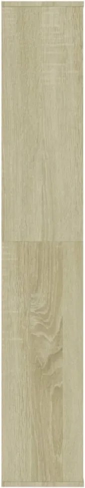Sonoma szerelt fa térelválasztó/könyvszekrény 100 x 24 x 140 cm