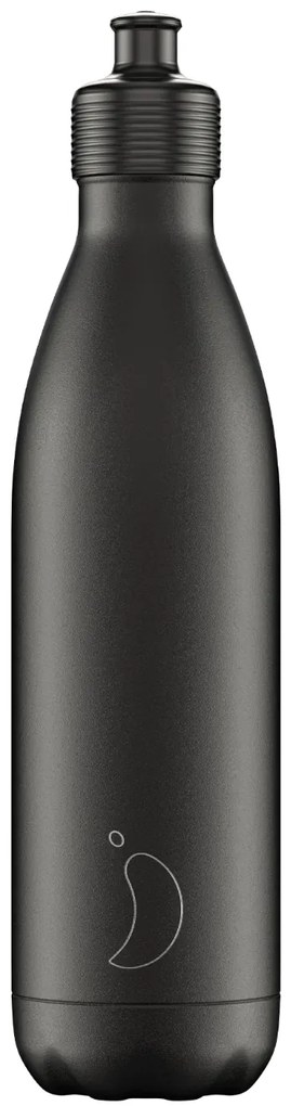 Chilly's Bottles termosz flakon - fekete - sport 750ml, Eredeti kiadás