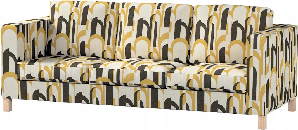 Karlanda 3 személyes kinyitható kanapé huzat Ikea narancssárga