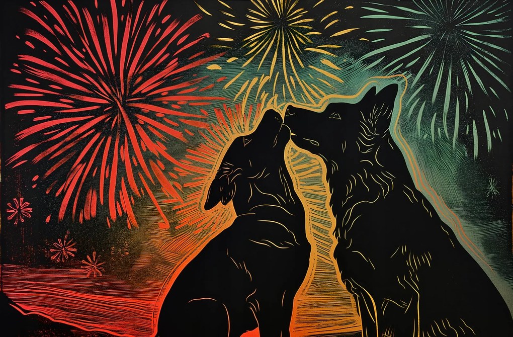 Poszter 86,4x56,8cm Kutya ölelés