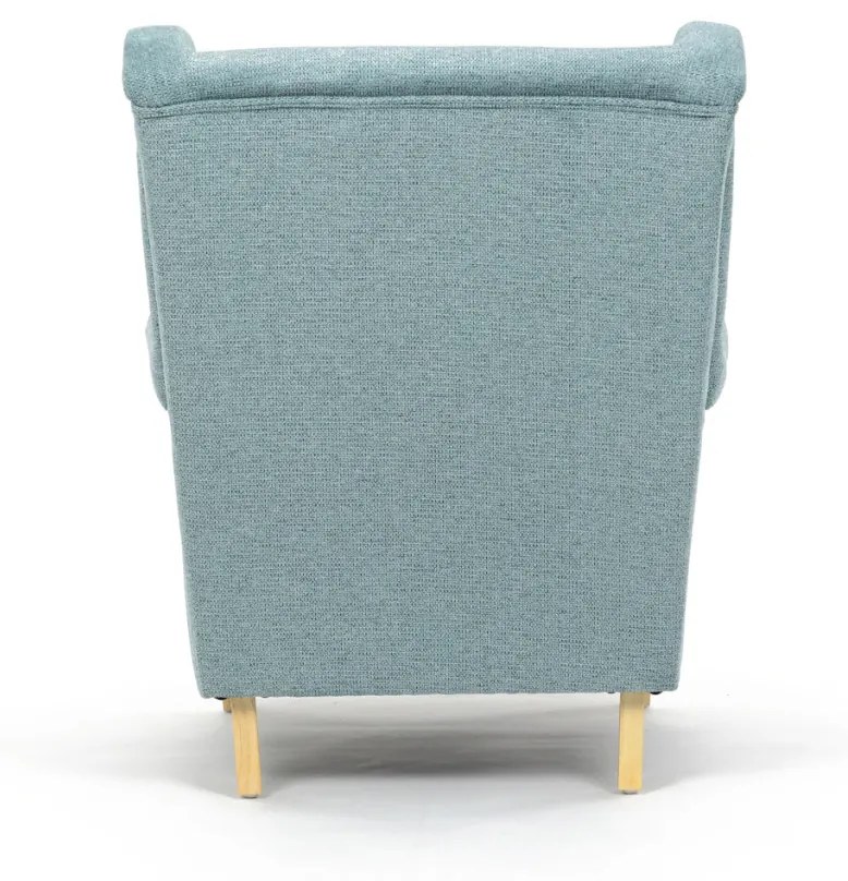 Scaun de relaxare, tapițerie din material verde, AK-388
