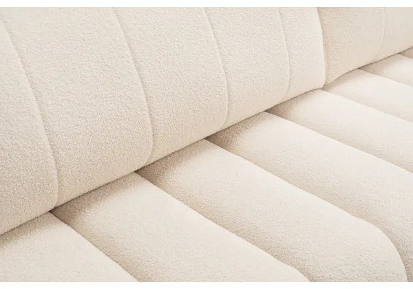 Jobb oldali, bézs, L-alakú, tárolós, kihúzható sarokkanapé DESIO