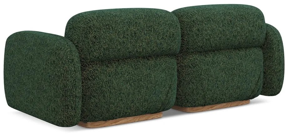 Sötétzöld moduláris kanapé 190 cm Ailani – Makamii