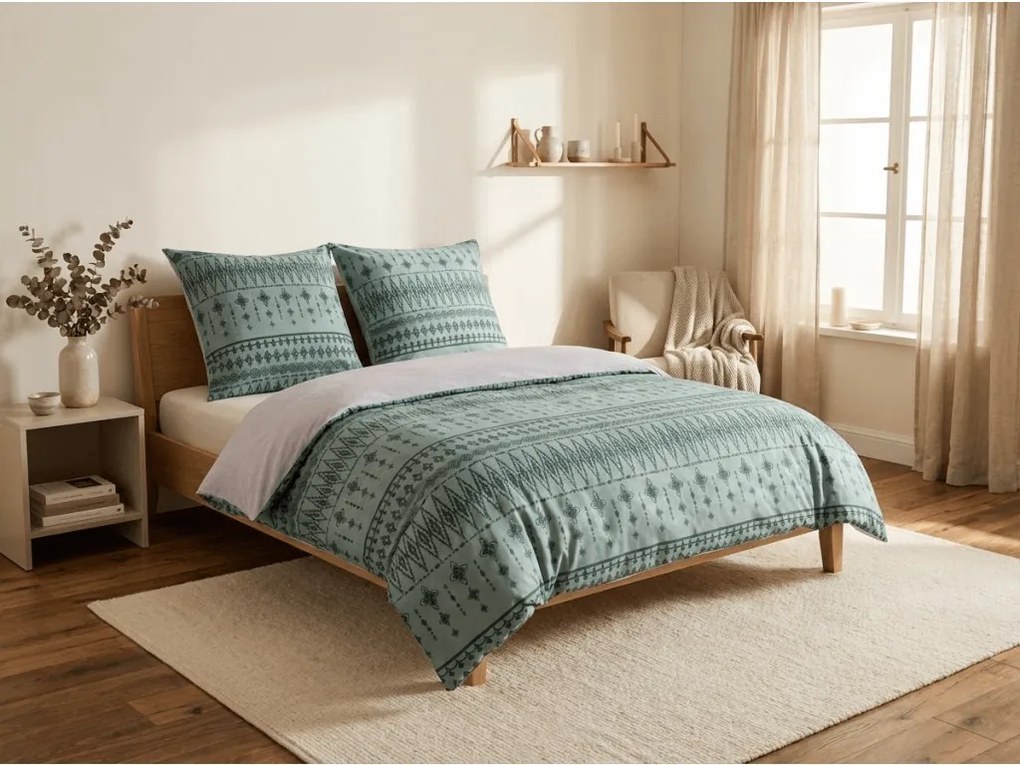 Mikroflanel ágyneműhuzat ELVADO mentás Ágyneműhuzat mérete: 70 x 90 cm | 140 x 200 cm