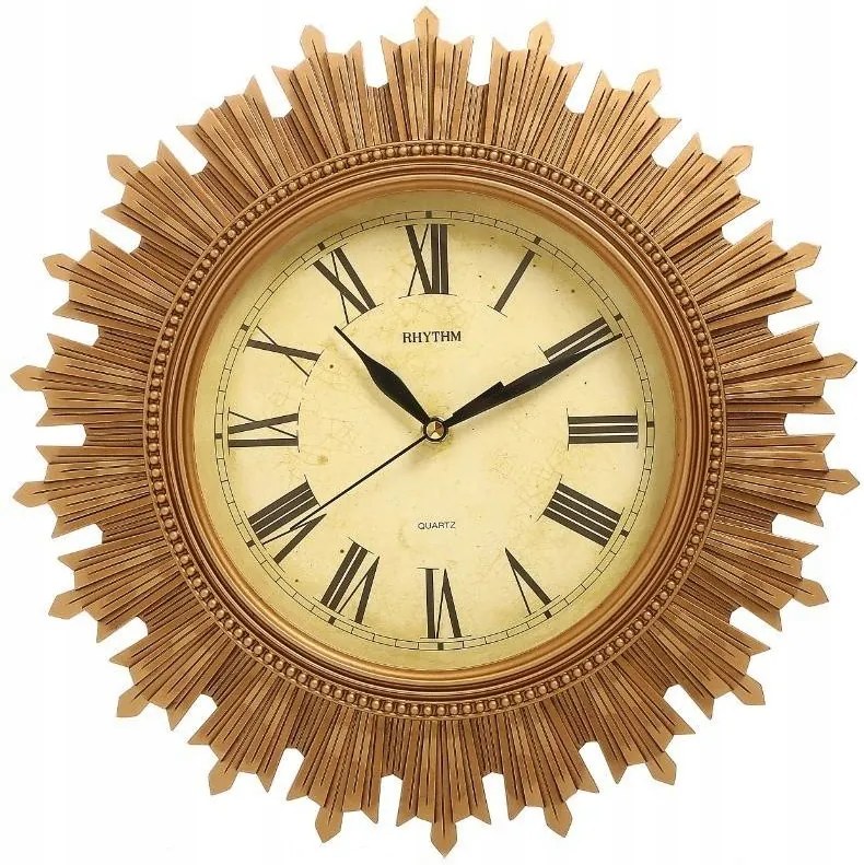 Nagy Falióra Rhythm Nap Antik Stílusú 37 cm