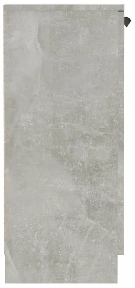 betonszürke szerelt fa tálalóasztal 60 x 30 x 70 cm