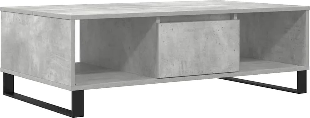 vidaXL betonszürke szerelt fa dohányzóasztal 104 x 60 x 35 cm
