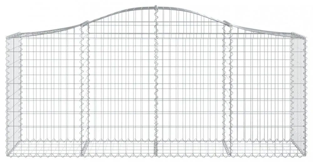 40 db íves horganyzott vas gabion kosár 200x50x80/100 cm