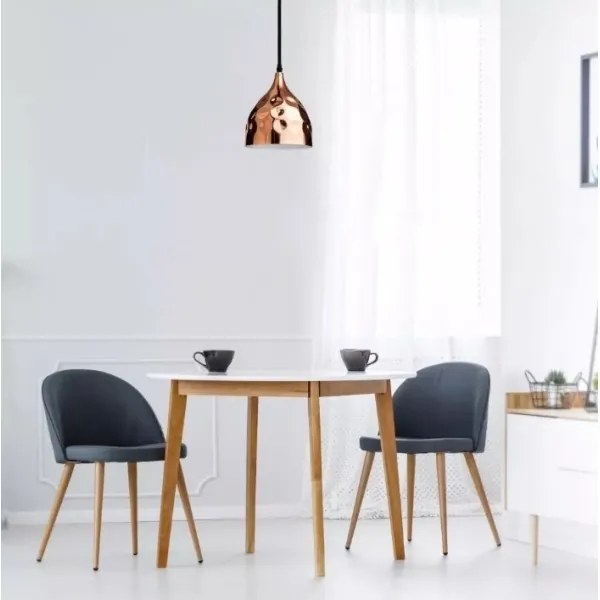 Csillár zsinóron 1xE27/60W/230V rózsaarany