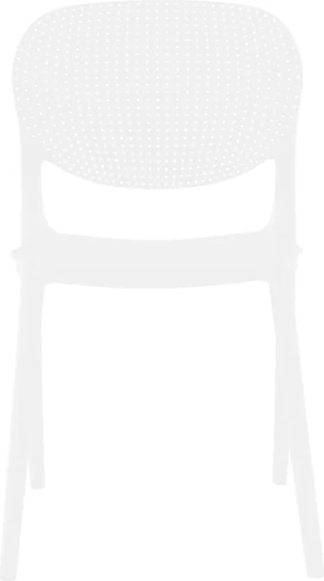 Rakásolható szék, fehér, FEDRA NEW