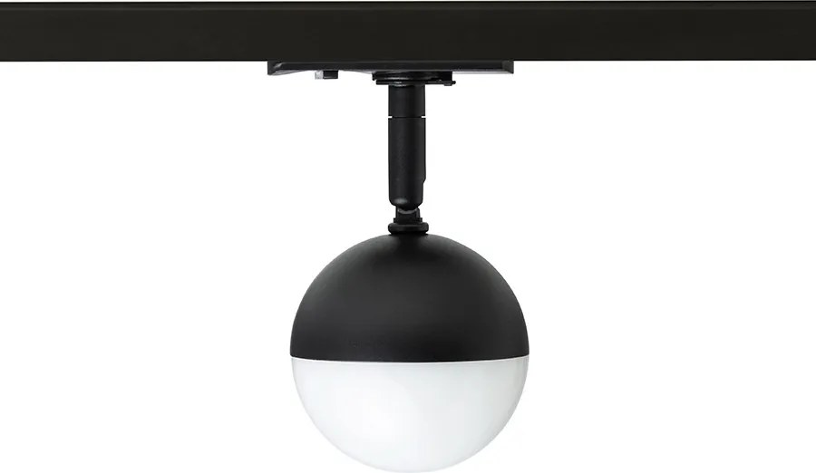 RENDL LYRA egyáramkörös sínre fekete opálakril 230V LED 5W 3000K