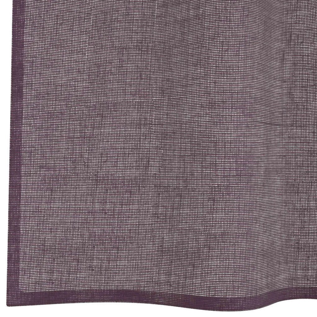 2 db lila fátyolfüggönyök rojtokkal 140x140 cm