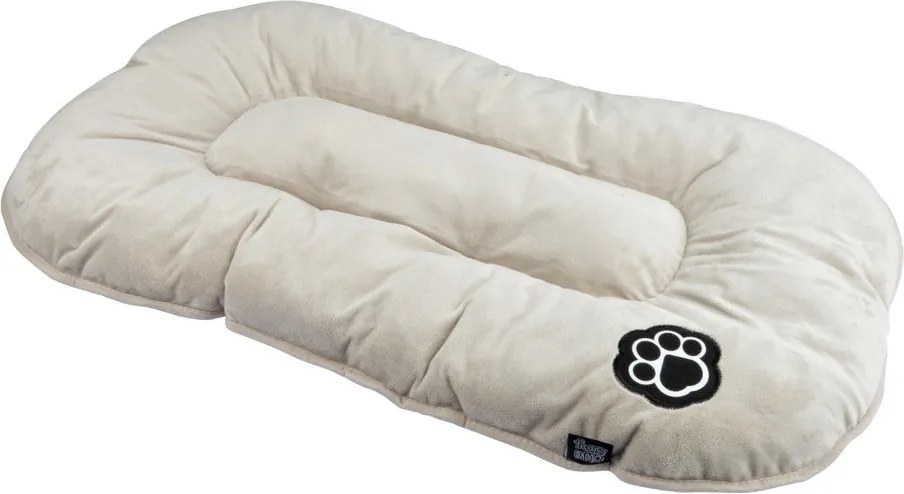 Bézs velúr fekhely kutyáknak 107x62 cm Flakes – Love Story