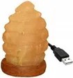 Sólámpa Usb spirál himalájai só színes