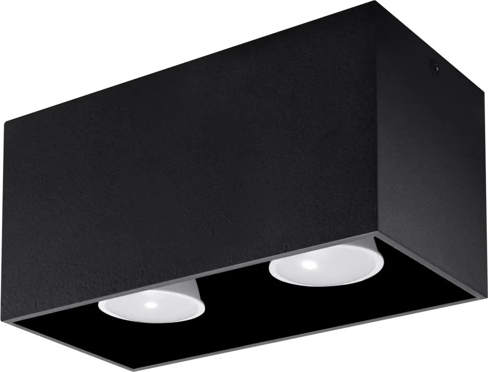 SOLLUX SL-0381 QUAD Kocka Mennyezeti Lámpa Fekete GU10 IP20
