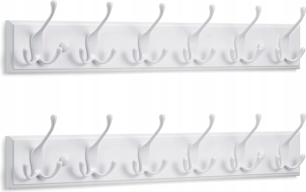 2 Akasztós fa akasztó fehér Larhn