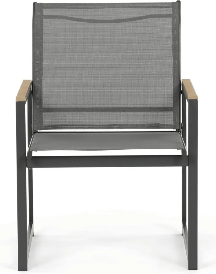 Kerti bútor garnitúra, hálós kivitel, szürke, AZS-S1212 GREY