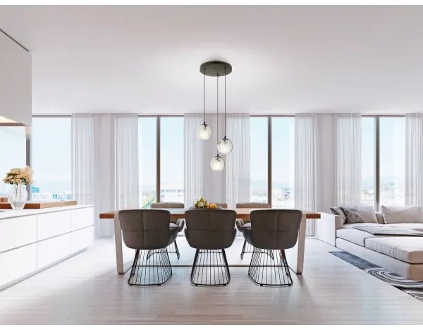 Eglo 98653 - Csillár zsinóron ARISCANI 3xE27/40W/230V