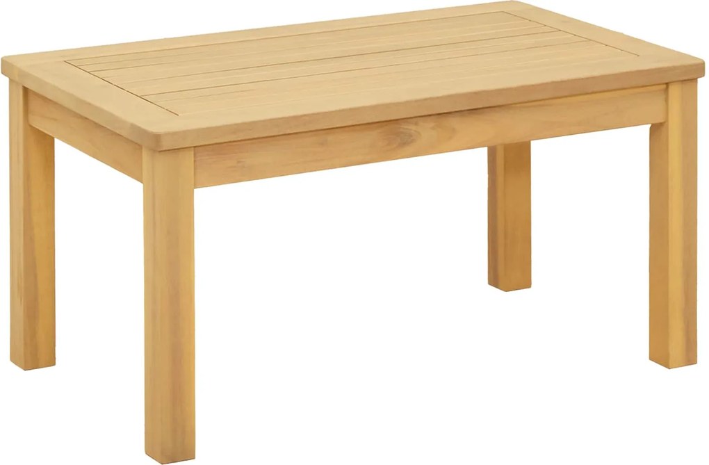 vidaXL Dohányzóasztal Világos akác 70 x 40 x 36 cm Tömör Akácfa