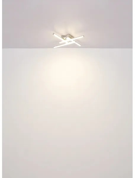Globo 67346-24 - LED Mennyezeti lámpa KIRINA LED/24W/230V 4000K matt króm