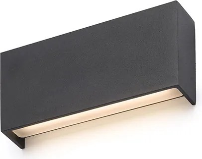 RENDL TORINO fali lámpa fekete 230V LED 2x5W IP54 3000K