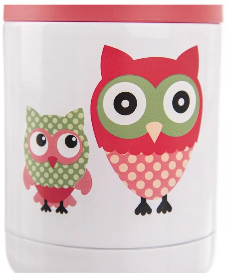 Piros-fehér gyerek termosz 480 ml Sova – Orion