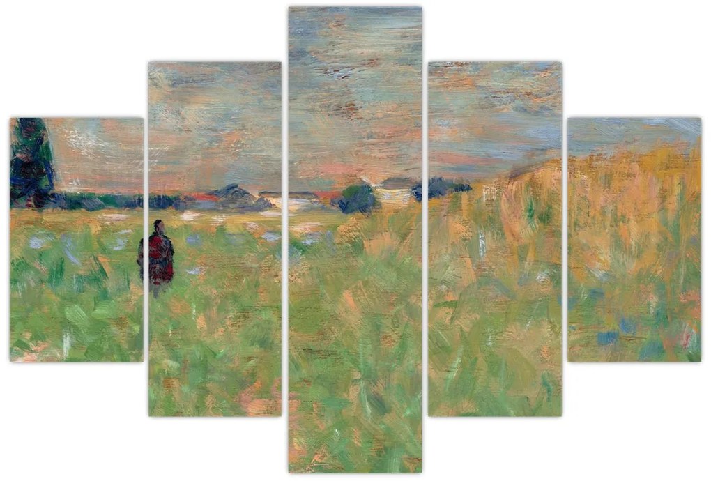 Kép - Georges Seurat, A Summer Landscape, reprodukciók (150x105 cm)