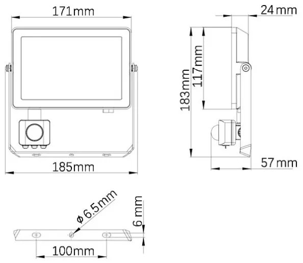 Philips - LED Kültéri reflektor érzékelővel PROJECTLINE LED/30W/230V IP65 4000K