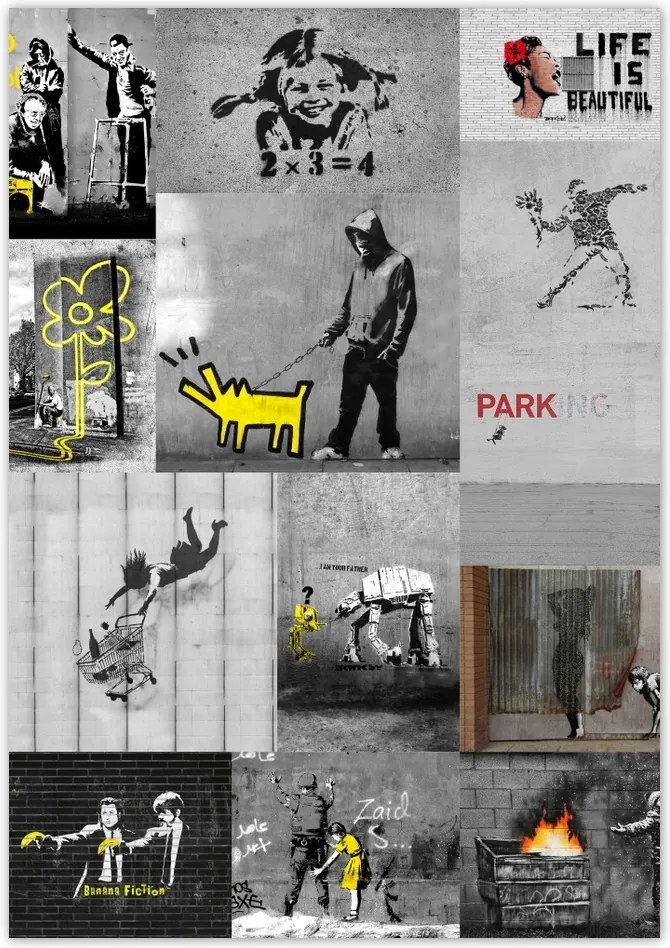 Poszterek 70x100 Full Mix Banksy