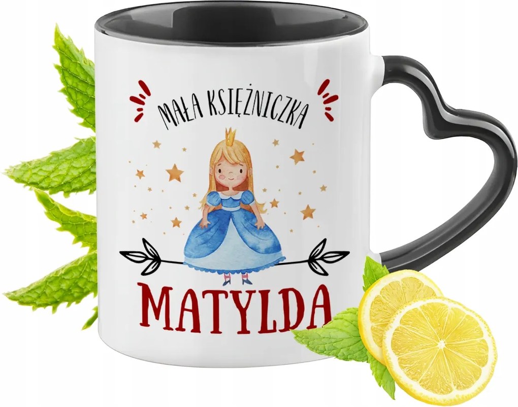 Fekete Bögre Szív Alakú Füllel Matildának Ideális Ajándék