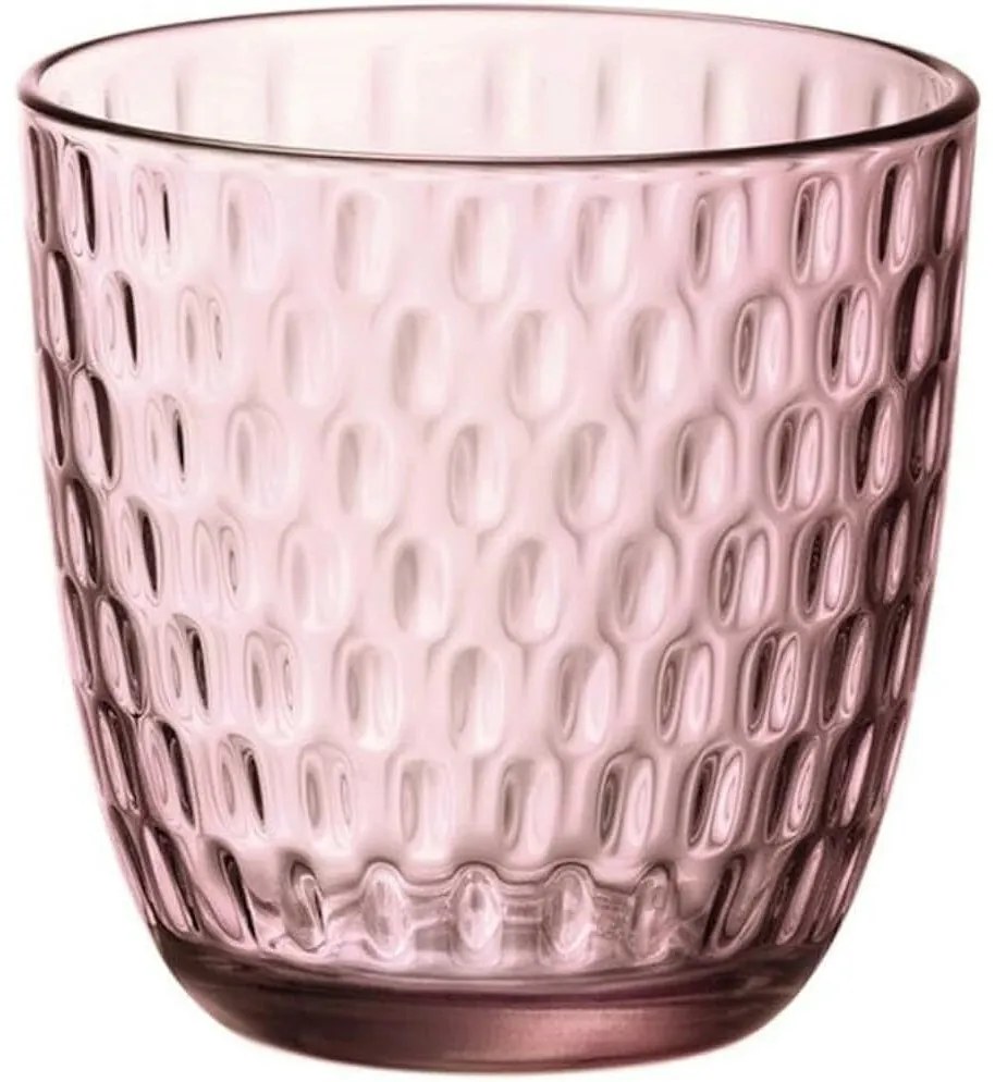 Bormioli Rocco 6-részes üvegpohár készlet Lilac, 290 ml, rózsaszín