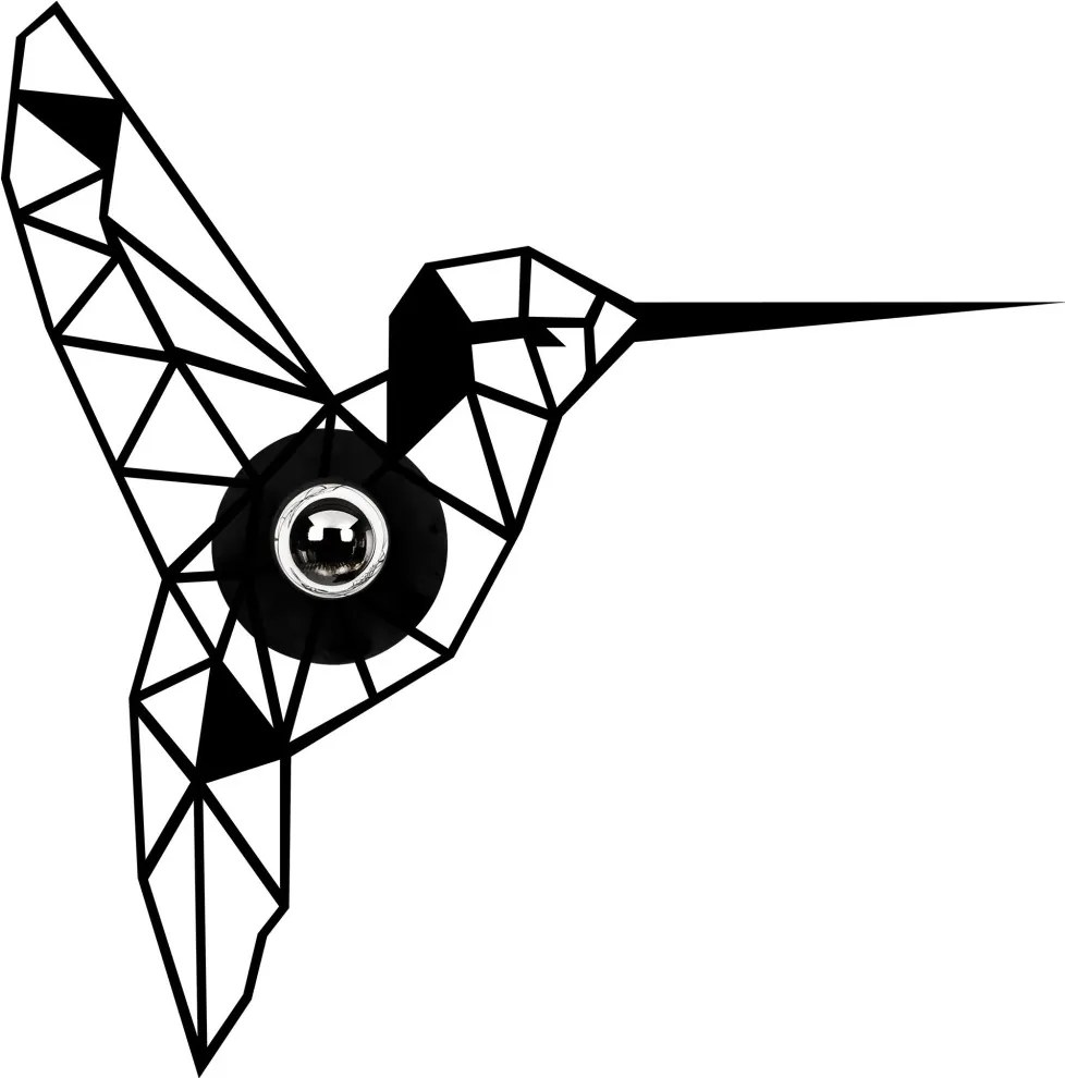 Colibri fali lámpa, fekete