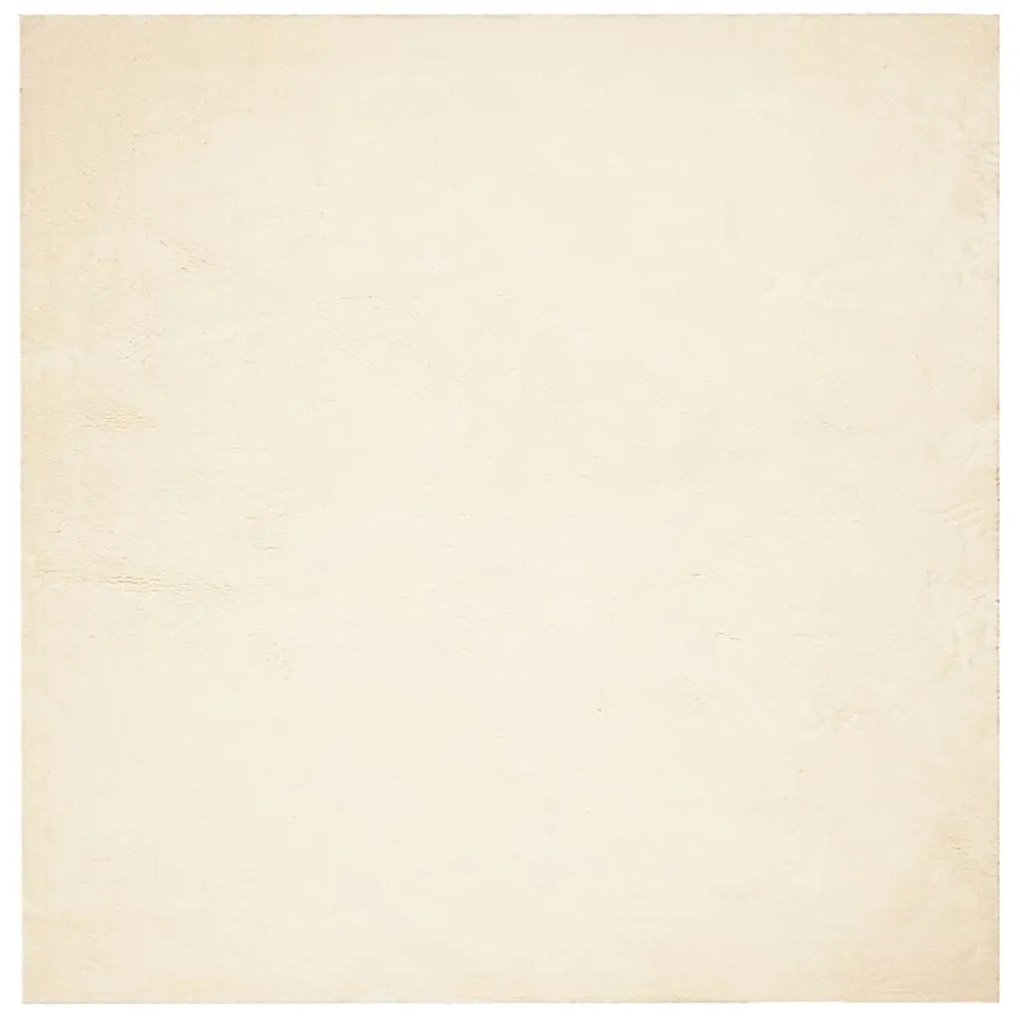 HUARTE krémszínű rövid szálú puha és mosható szőnyeg 160x160 cm