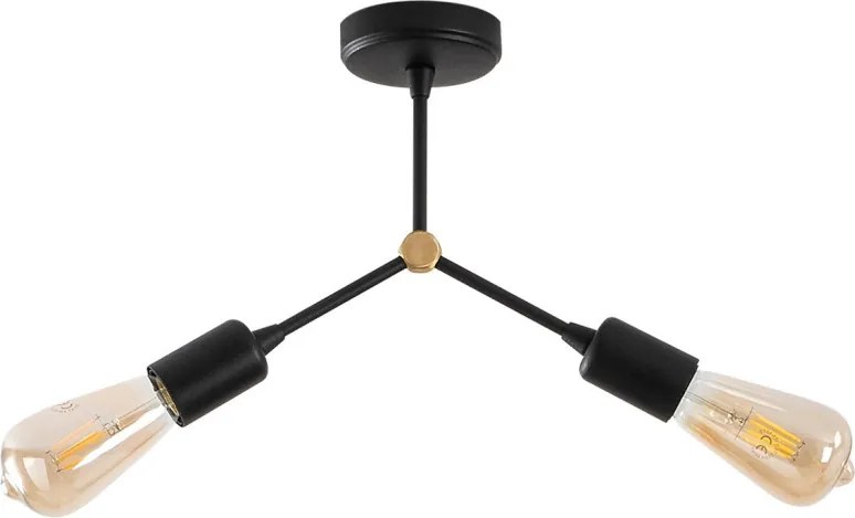 Sparrow mennyezeti lámpa, fekete