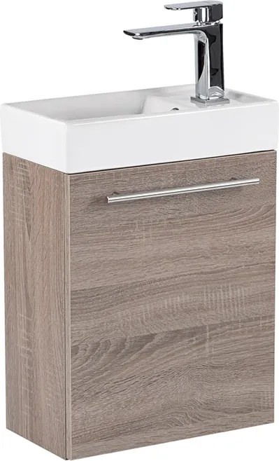 Fantastic fürdőszoba bútor Melanie tükörrel, yorki tölgy színben