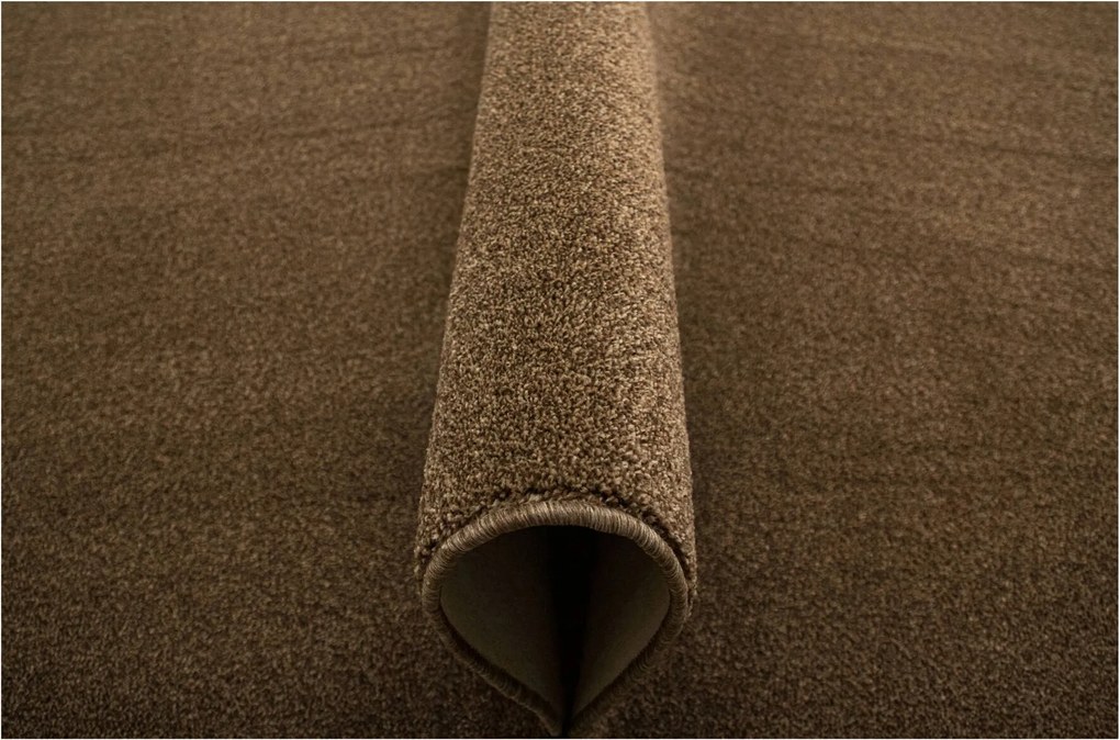 Nappali Szőnyeg Divatos Melange Barna Bézs Filc Zaragoza 200x250 cm