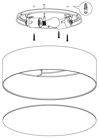 Eglo 97575 - Gyerek mennyezeti lámpa RUFFO 2xE27/40W/230V