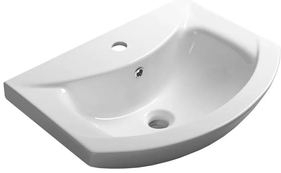 Aqualine - ZERO beépíthető mosdó 55x44 cm kerámia/fehér