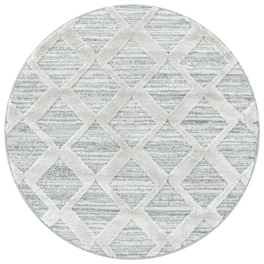 Világosszürke kerek szőnyeg ø 160 cm Pisa – Ayyildiz Carpets