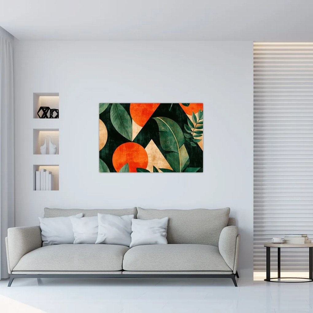 Kép - Geometrikus természeti minták II. (90x60 cm)