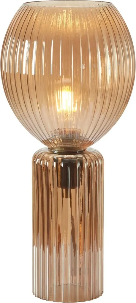 Markslöjd asztali lámpa Toulipa borostyán