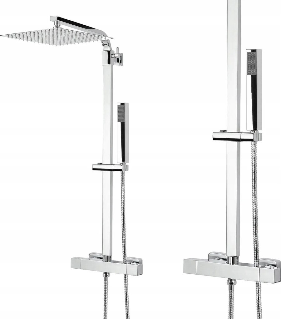 Zuhanyoszlop Zuhanyszett Termosztáttal Esőztetővel 25 CM
