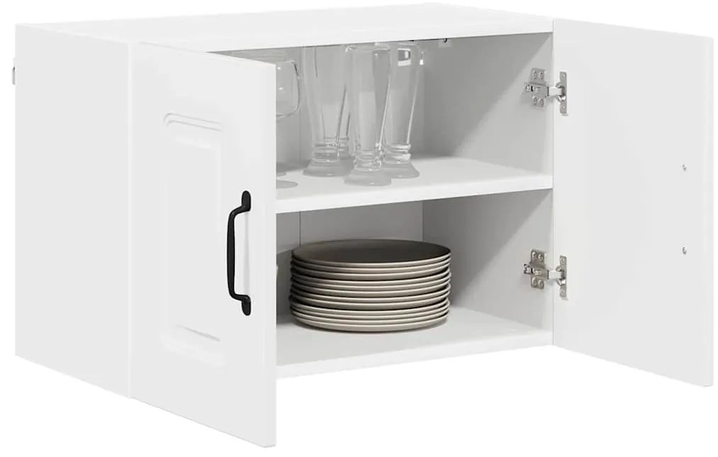 Fali konyhaszekrény 2 pcs Magas Fényű Fehér 60 x 31 x 40 cm
