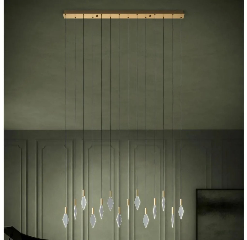 Eglo 390362 - LED Dimmelhető csillár zsinóron MIRADOR 14xLED/3,3W/230V arany