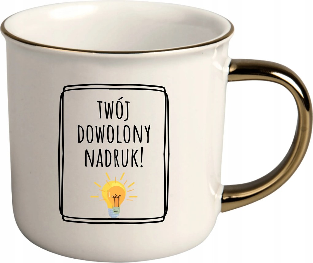 Bögre Fehér Arany Rant Ajándék Vicces Bögre Saját Nyomtatással