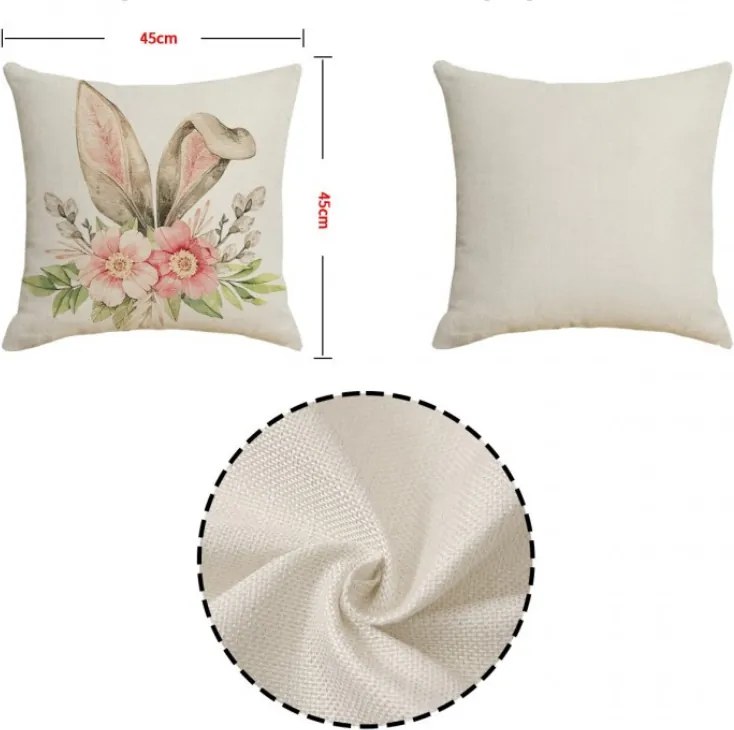 Lenvászon párnahuzat HOPELLE 45x45 cm, színes