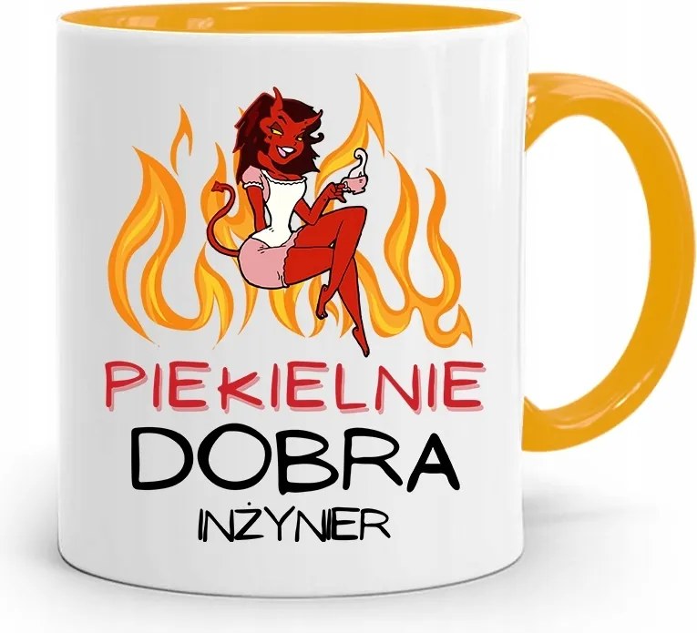 Mérnöknek Sárga Ajándék Bögre fényképes nyomtatással