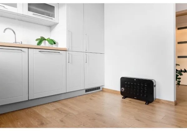 Sencor - Elektromos konvektoros fűtés 750/1250/2000W/230V termosztát IP24 fekete